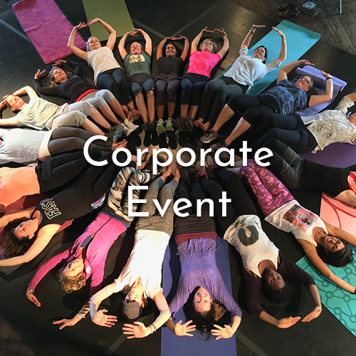 Shot of a team participating in a corporate event.